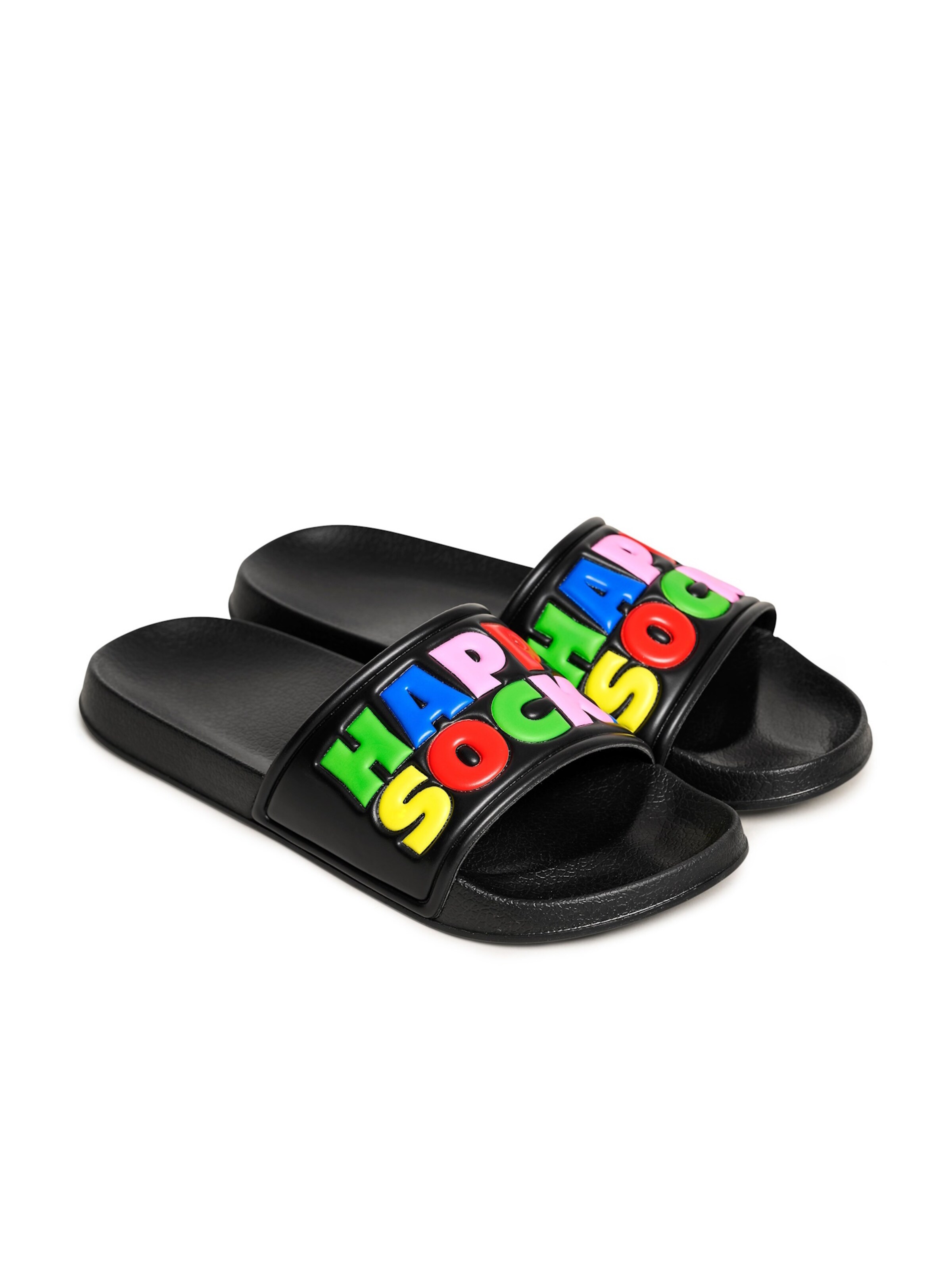 Mule 'Happy Socks' Happy Socks en noir