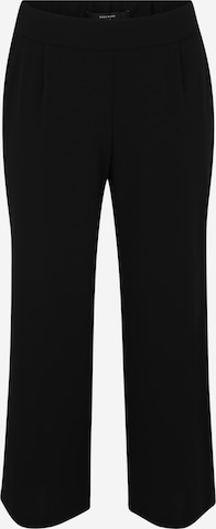 juoda Vero Moda Curve Standartinis Klostuotos kelnės: priekis
