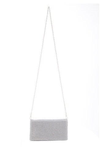 FELIPA Clutch in Silver: front