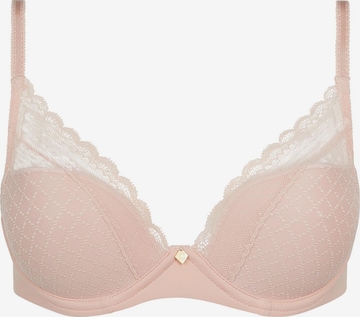 Chantelle T-shirt BH 'Easy Feel Norah Chic' in Roze: voorkant