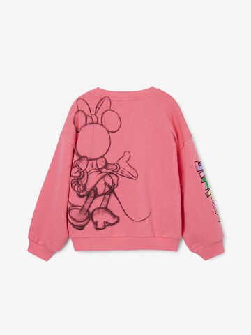 Desigual Суичър 'Minnie Mouse' в розово