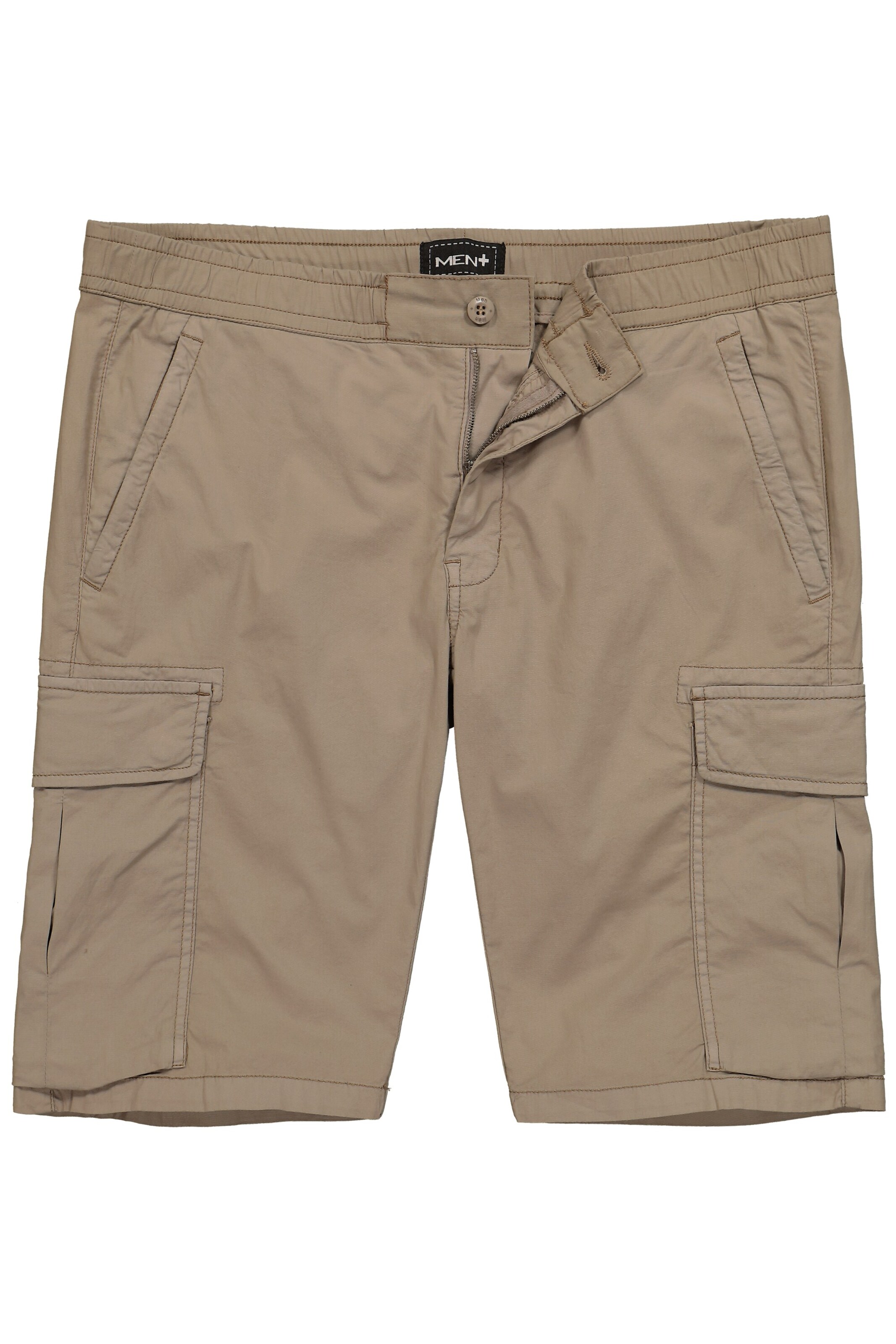 Men Plus Loosefit Broek in Beige: voorkant