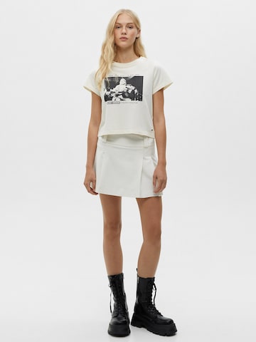 Jupe Pull&Bear en blanc