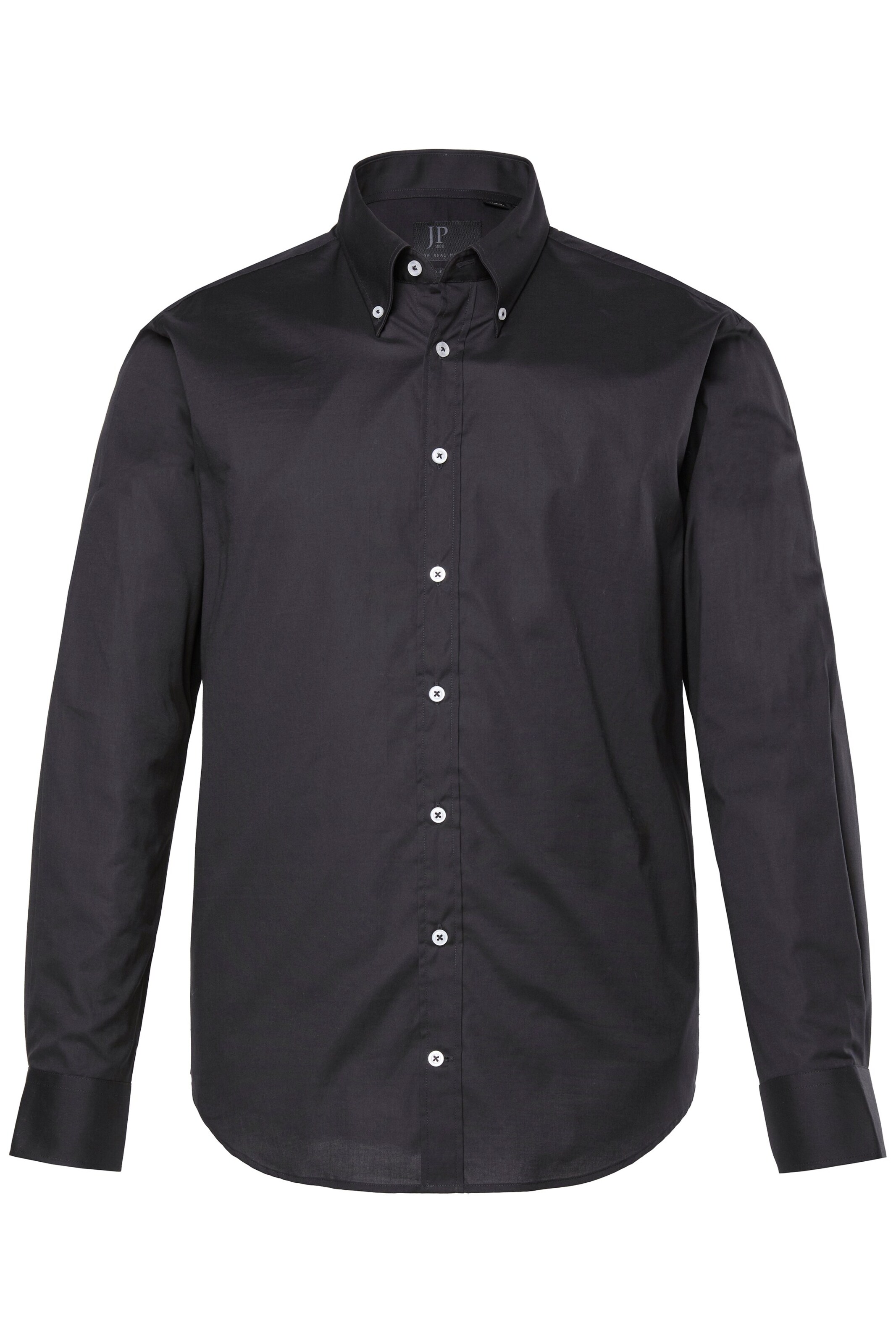 JP1880 Overhemd in Zwart: voorkant