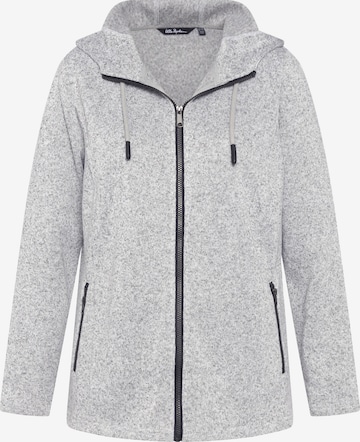 Ulla Popken Zip-Up Hoodie in Grey: front