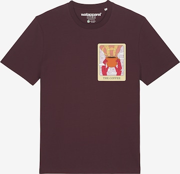 T-Shirt 'Tarot The Coffee' Watapparel en rouge : devant