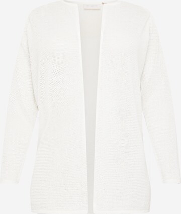 ONLY Carmakoma Knit cardigan 'Ranja' in White: front