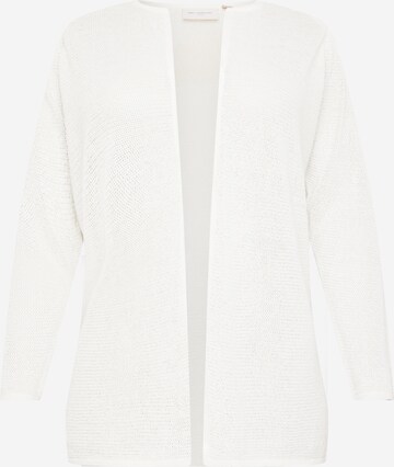 ONLY Carmakoma Knit Cardigan in White: front
