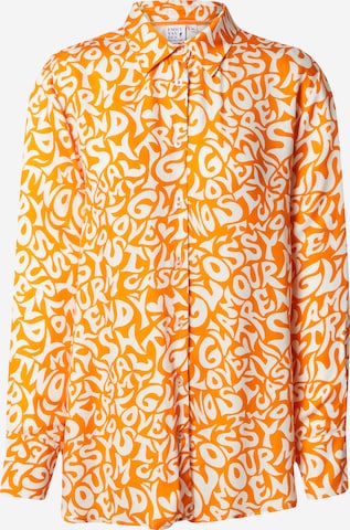 Emily Van Den Bergh Blouse in Oranje: voorkant