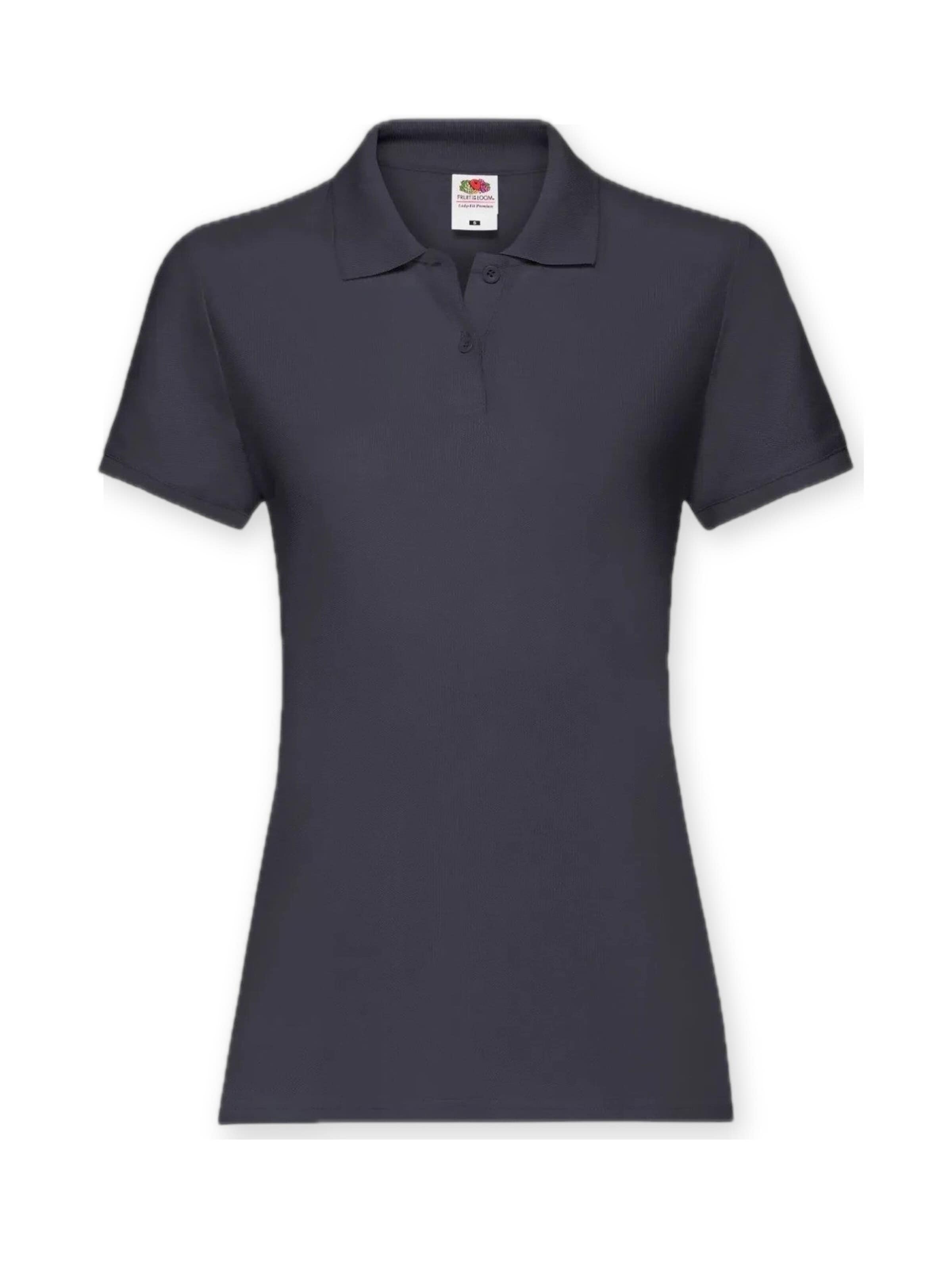Maglietta 'Womens premium short sleeve polo' di FRUIT OF THE LOOM in blu: frontale