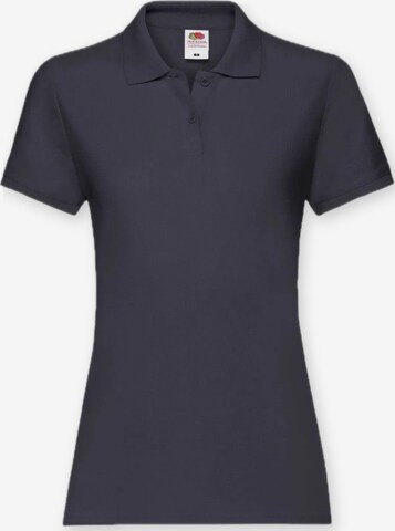 Maglietta 'Womens premium short sleeve polo' di FRUIT OF THE LOOM in blu: frontale