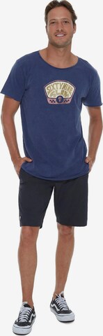 69Slam - Camiseta 'CAMISETA BOXY PLAY LOUD METER' en azul: frente