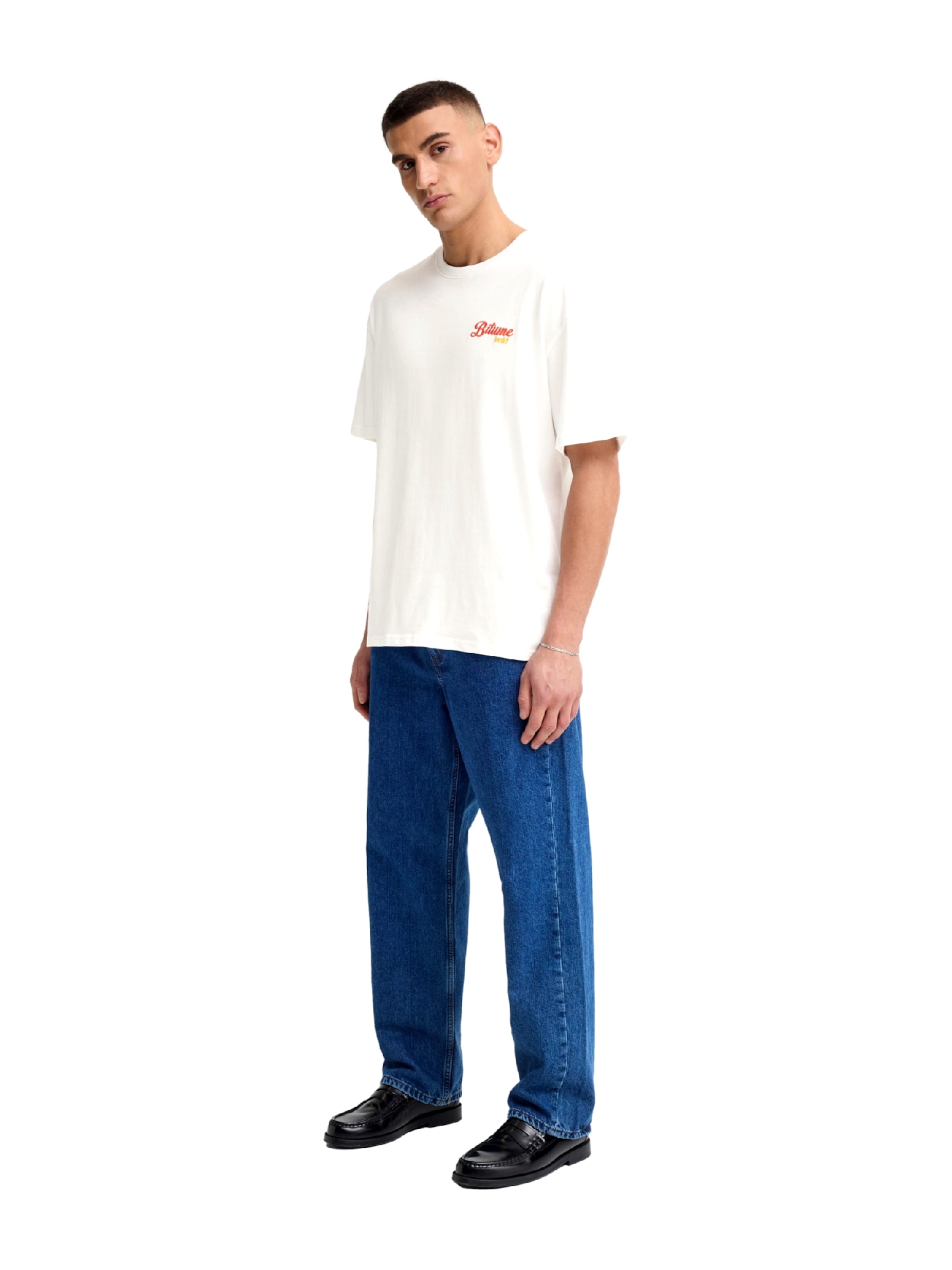 !Solid T-shirt 'SDBrimmer' i vit