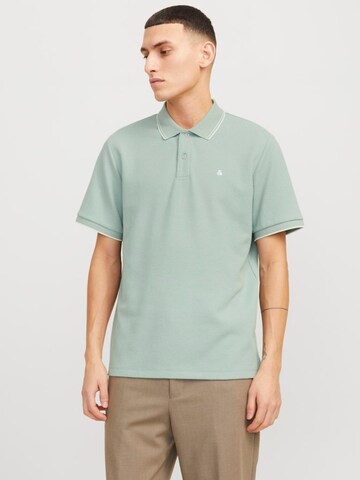 JACK & JONES Shirt 'JJEAUSTIN POLO ui' in Green: front