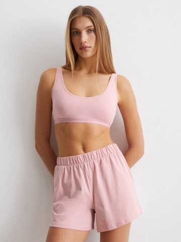 Marc O'Polo Bustier BH ' Essentials ' in Roze: voorkant