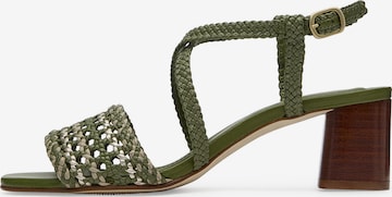 LOTTUSSE Sandals in Green: front