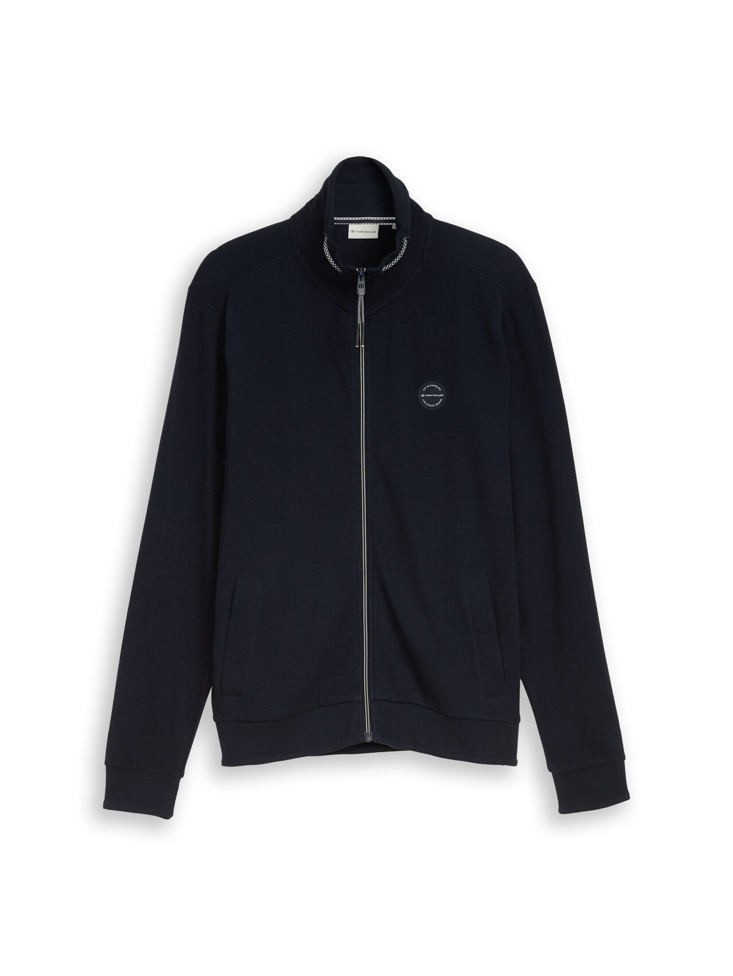 TOM TAILOR Sweatjacke in Blau: Vorderseite