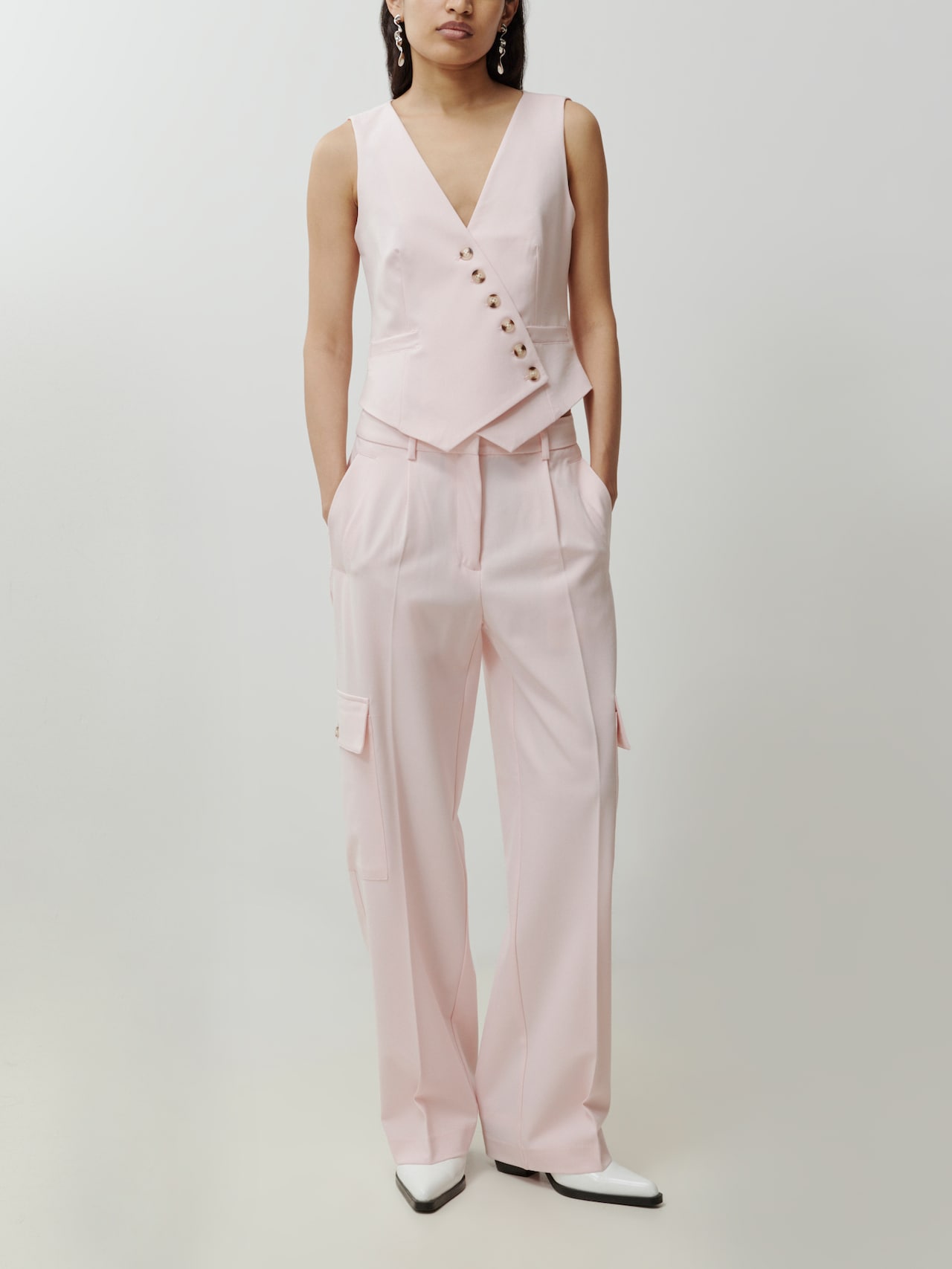 EDITED Bandplooibroek 'Mako' Rosa