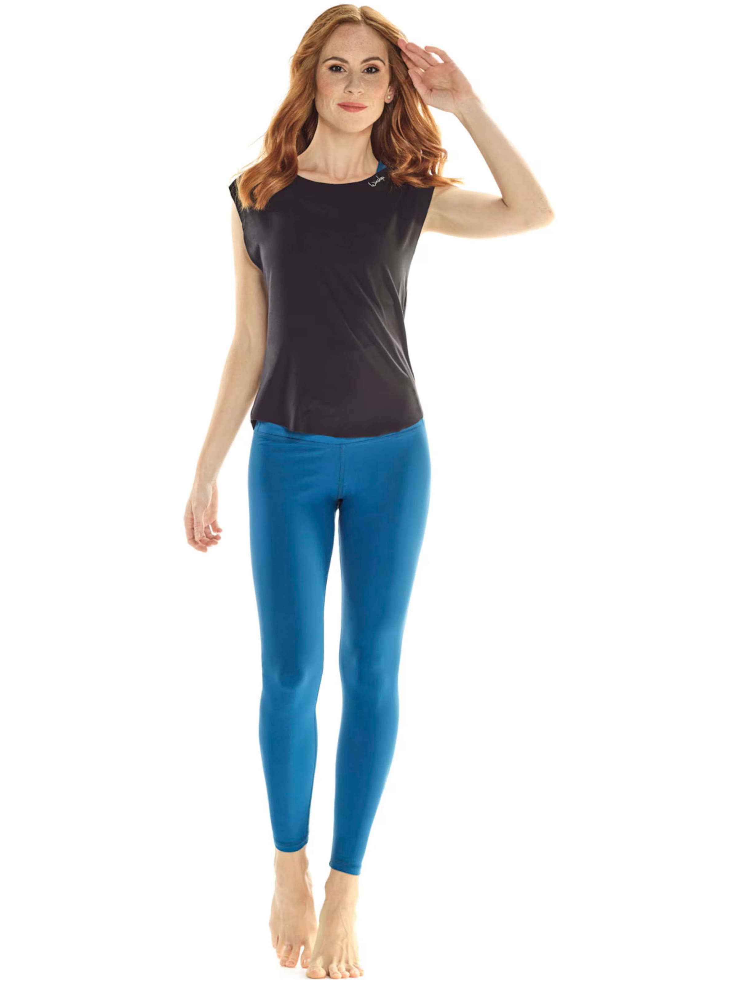 Winshape Skinny Sporthose 'HWL112C' in Blau