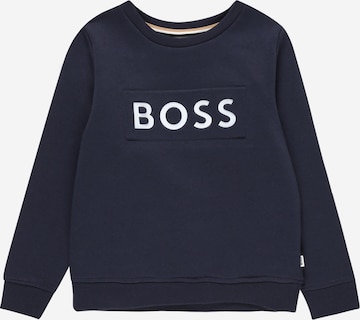 BOSS Kidswear Collegepaita värissä sininen: edessä