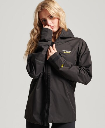 Superdry Athletic Jacket in Black: front