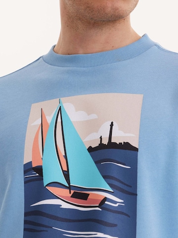 Felpa 'VIEW SAIL ' di WESTMARK LONDON in blu