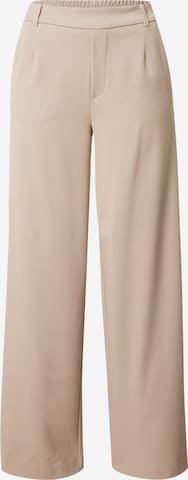 VILA Wide leg Pleat-front trousers 'VARONE' in Grey: front