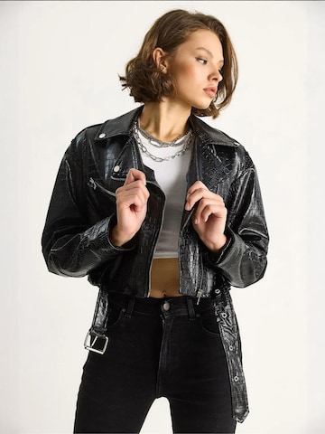 Veste mi-saison Bianco Lucci en noir