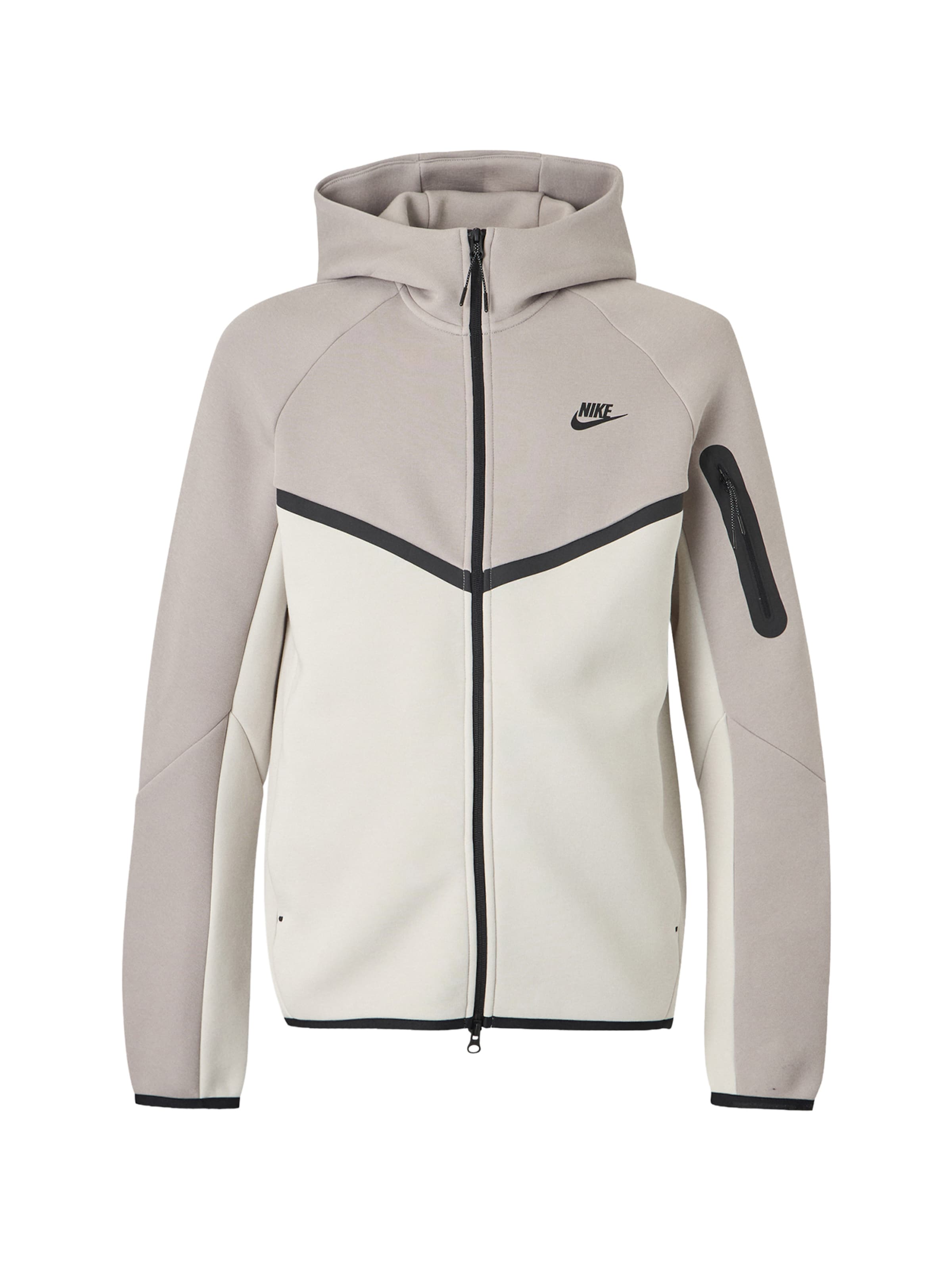 Nike Sportswear Sweatjacka 'Tech Fleece' i grå: framsida