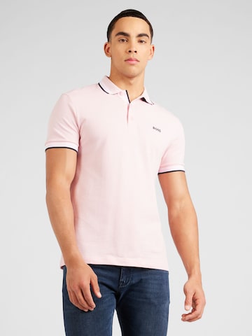 BOSS - Camisa 'Paddy' em rosa: frente