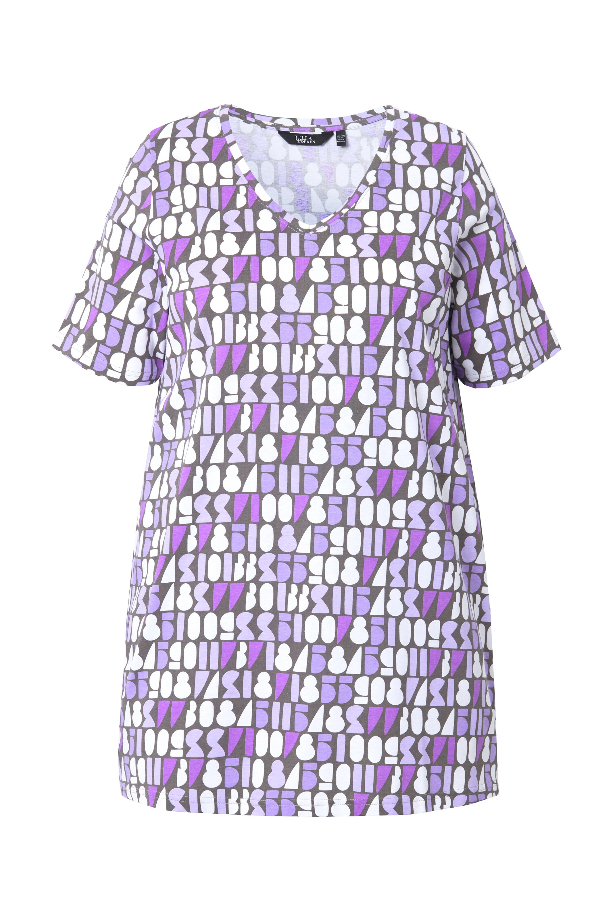 Ulla Popken Shirt in Lila: voorkant