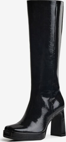 Bottes Bershka en noir : devant