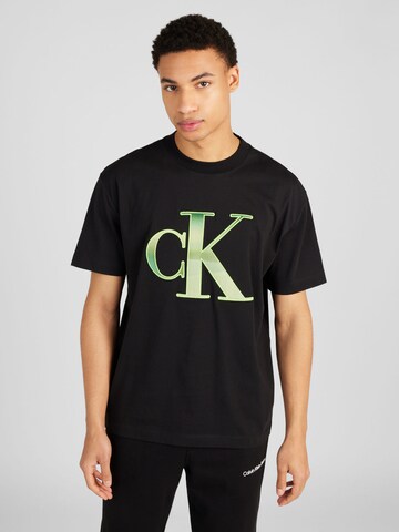 T-Shirt Calvin Klein Jeans en noir : devant