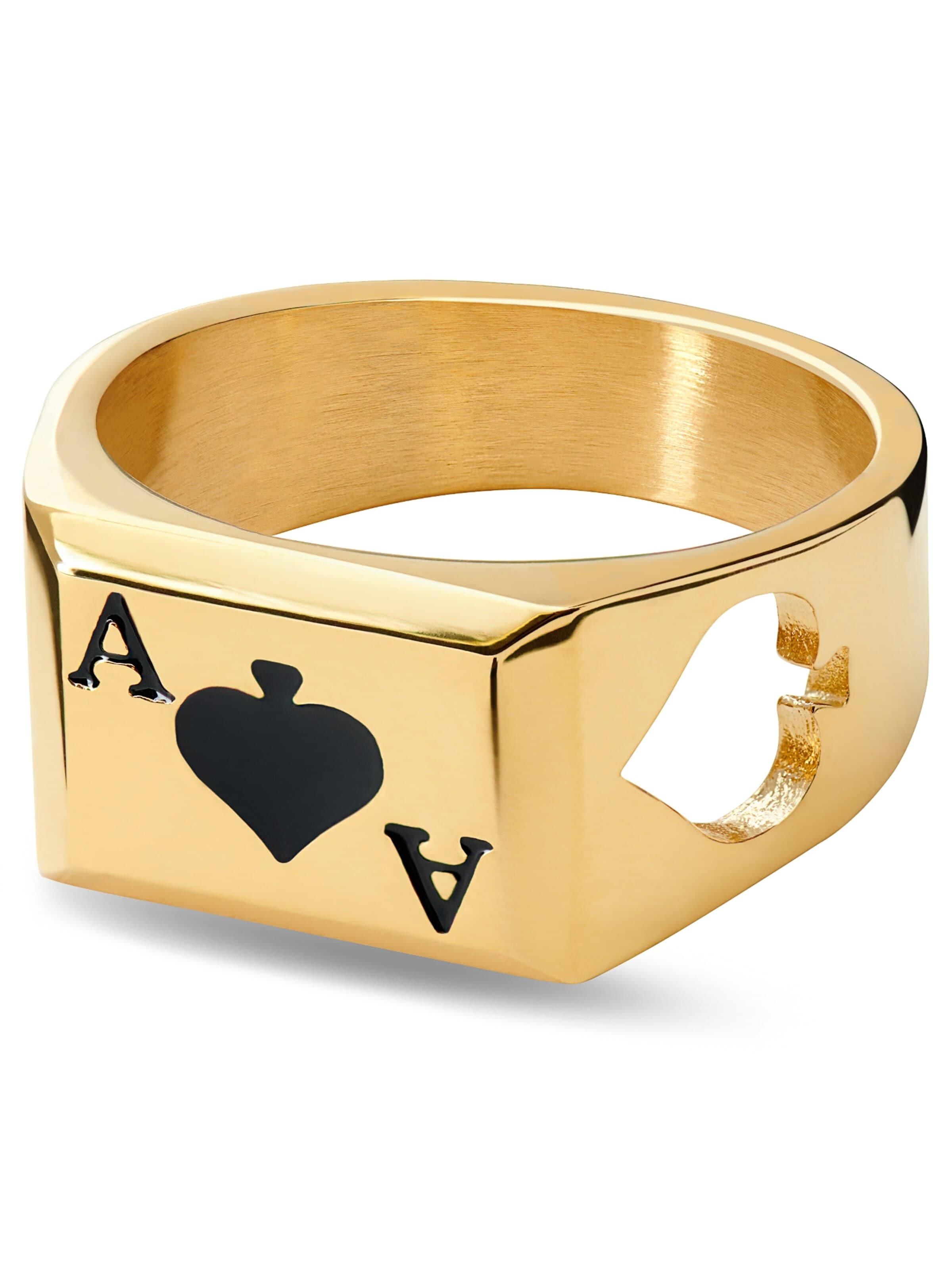 Seizmont Ring 'Ace' in Gold: front