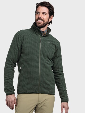 Veste en polaire fonctionnelle Schöffel en vert : devant