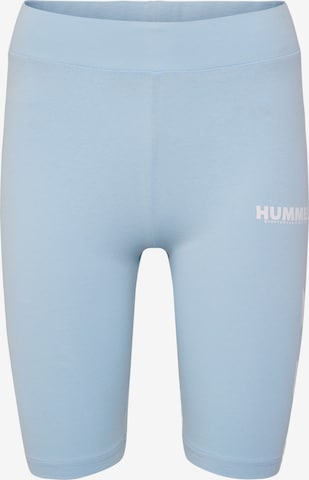 Skinny Pantalon de sport Hummel en bleu : devant