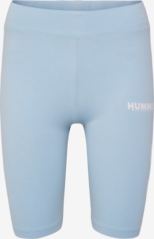 Pantaloni sport de la Hummel pe albastru: față