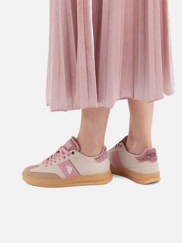 Sneaker bassa 'Campy' di U.S. POLO ASSN. in beige