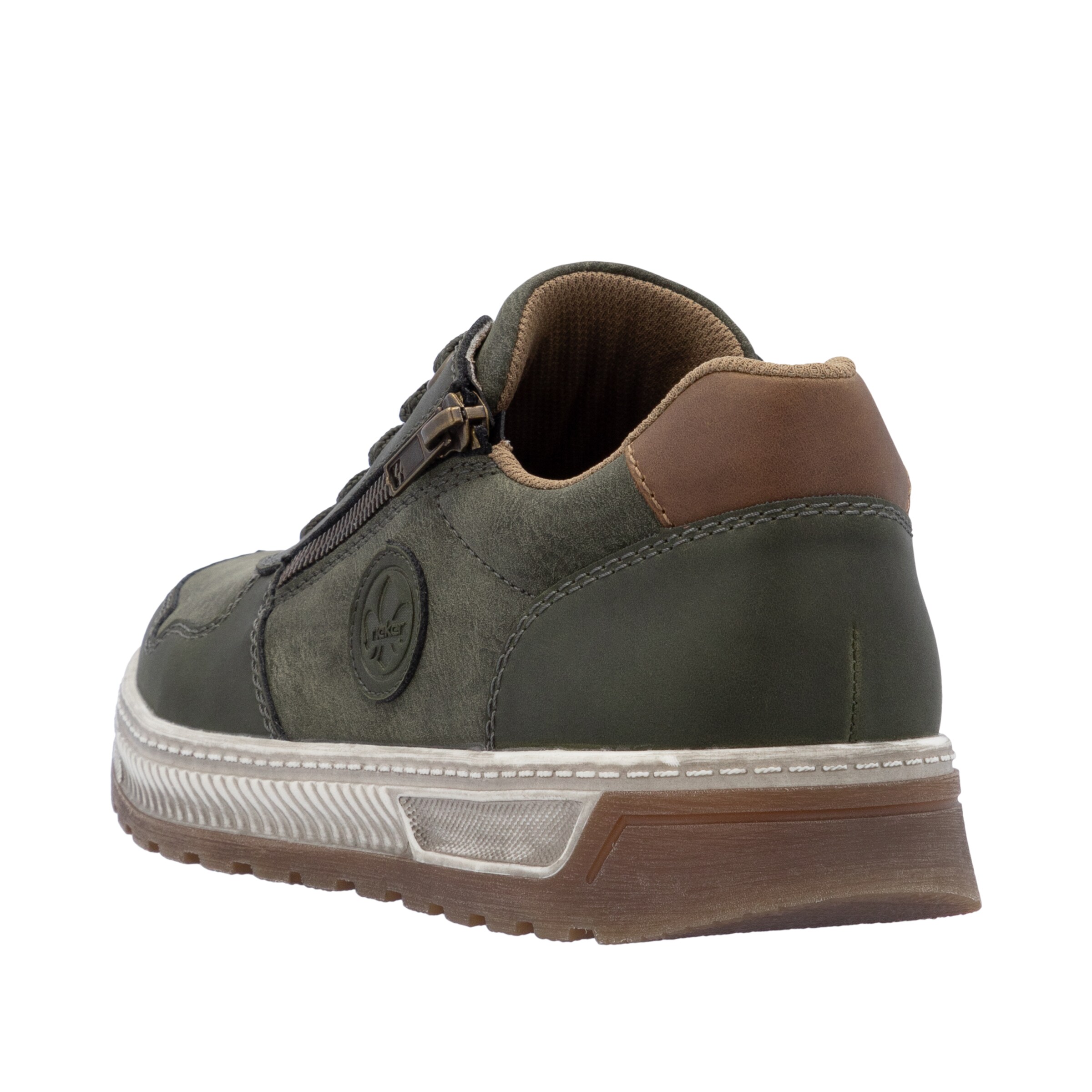 Baskets basses Rieker en vert