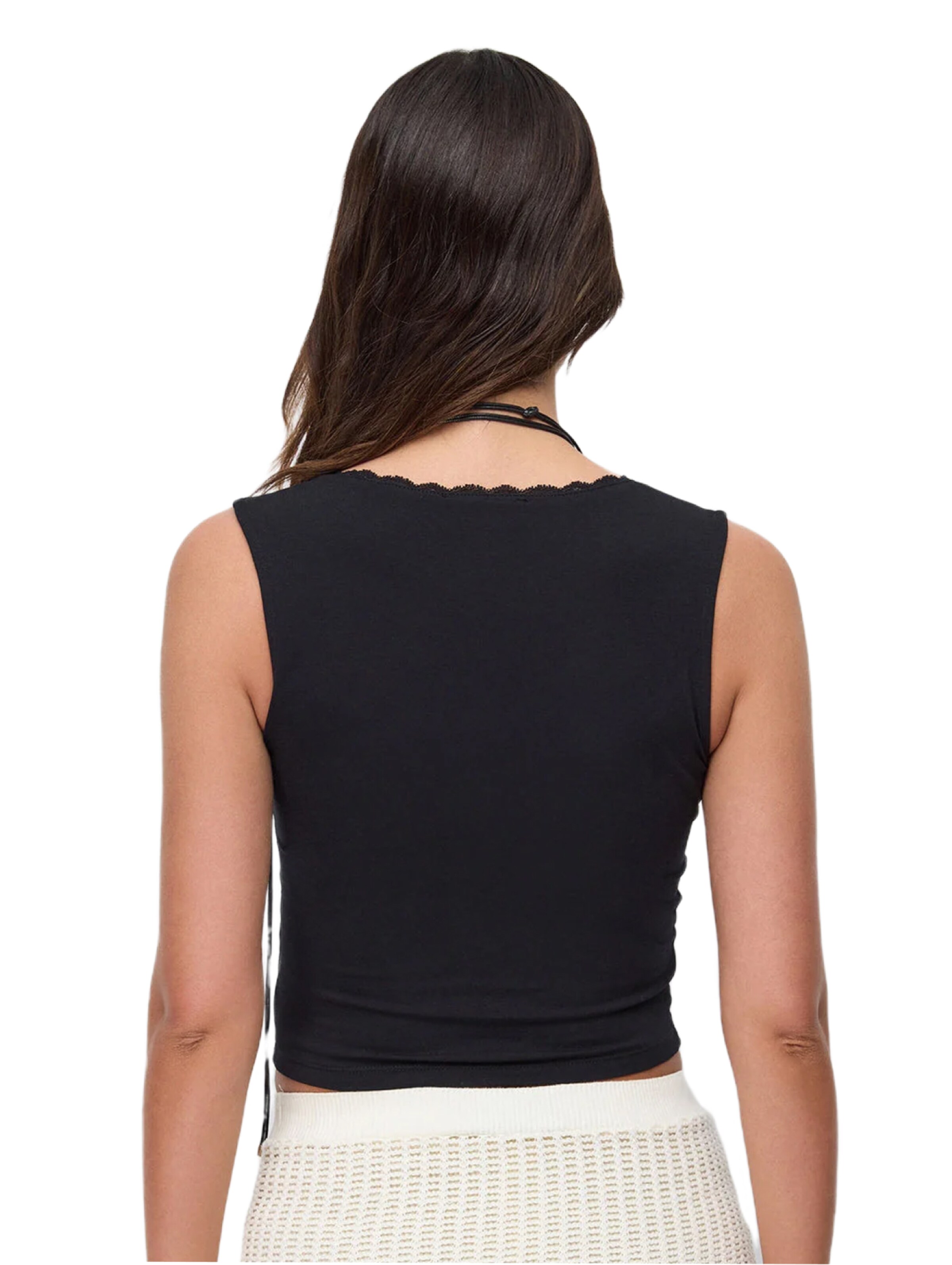 No Matter What Top in Zwart