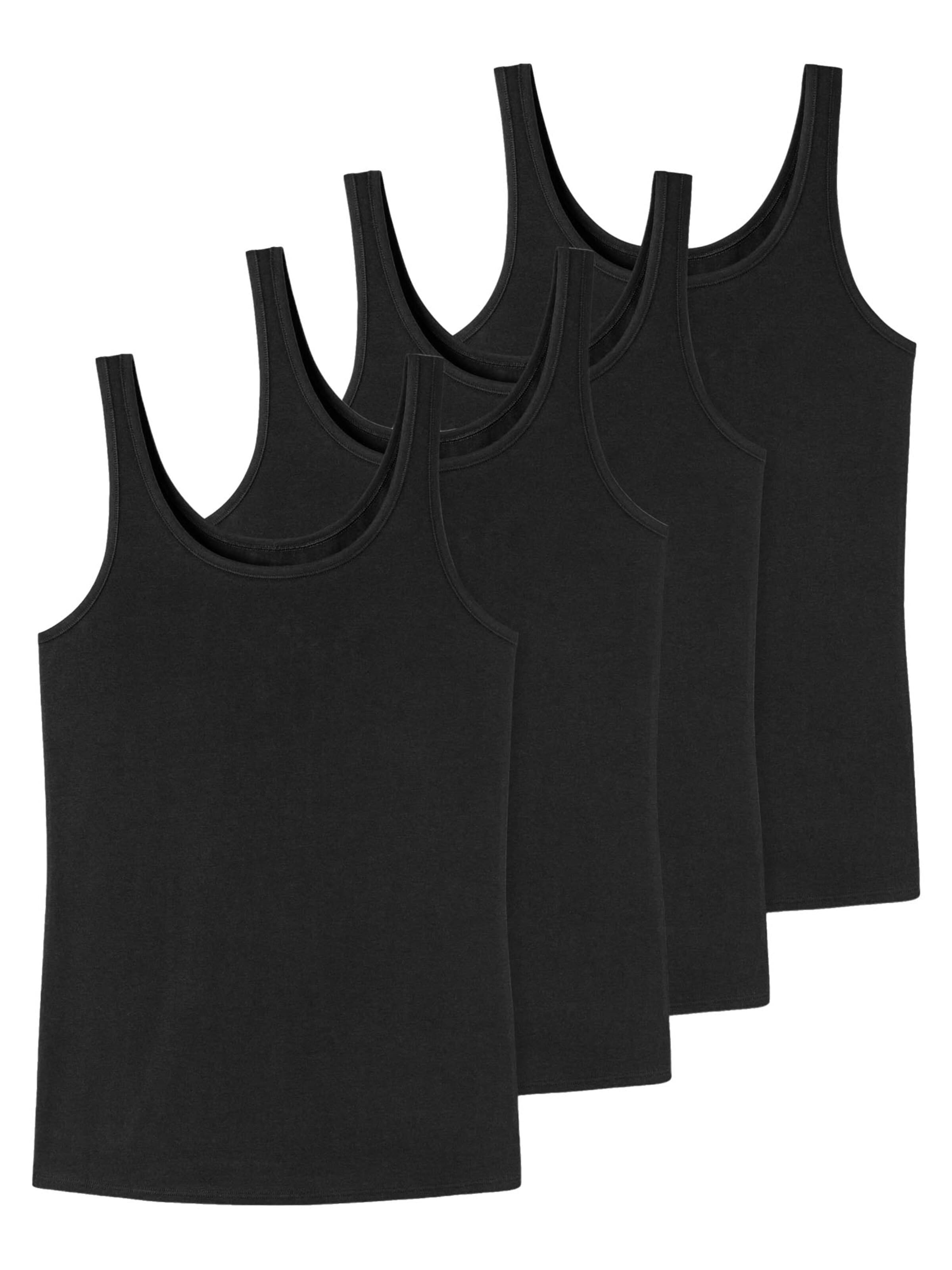uncover by SCHIESSER Unterhemd 'Cotton'‌‌‌‌‌ in Schwarz: Vorderseite