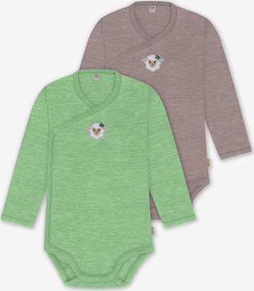 Barboteuse / body normani en mélange de couleurs : devant