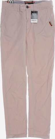 Superdry Pants in 32 in Pink: front