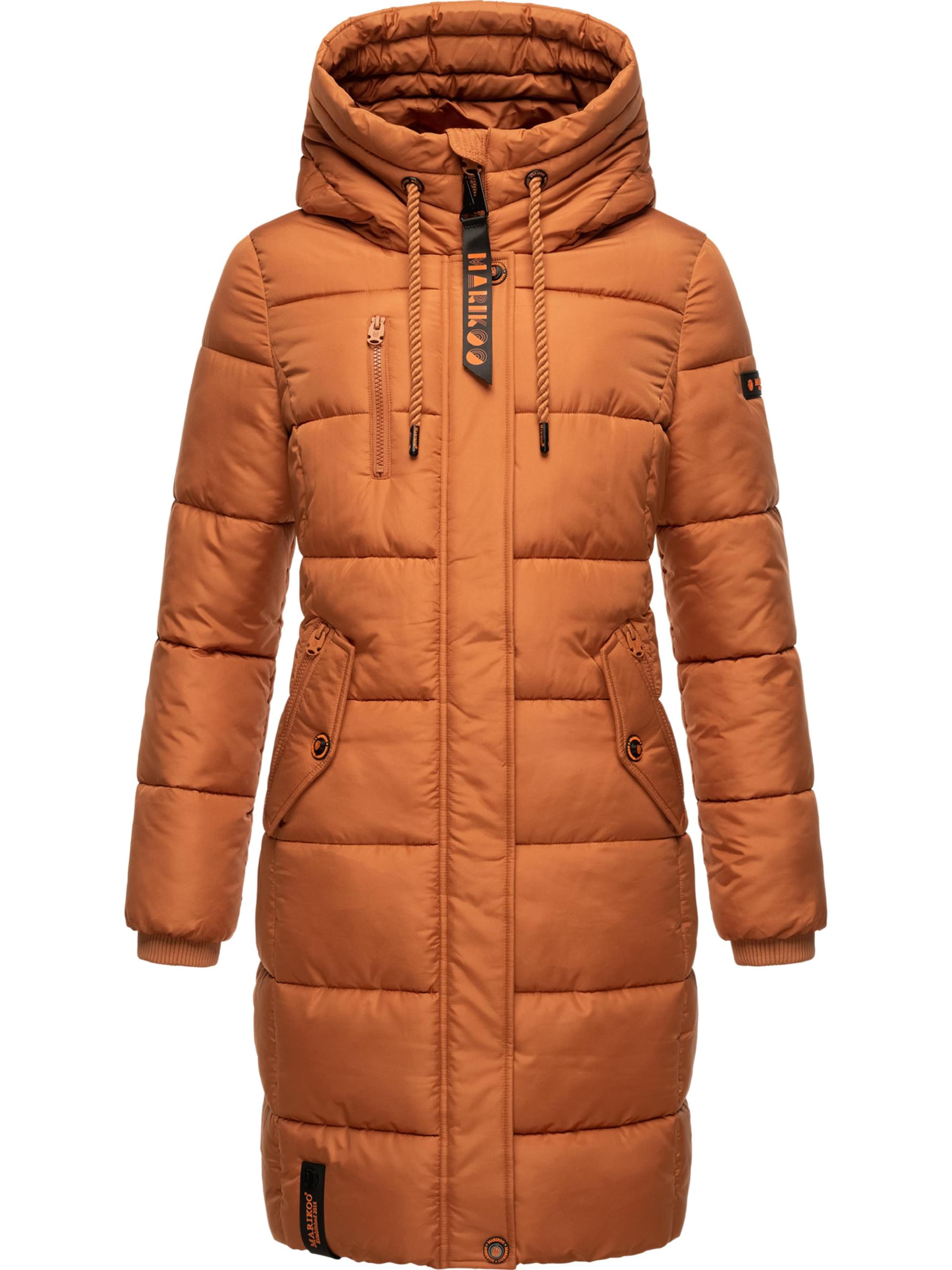 MARIKOO Winter coat &#x27;Yuikoo&#x27; in Orange: front