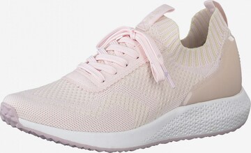 Baskets basses 'Fashletics' TAMARIS en rose : devant