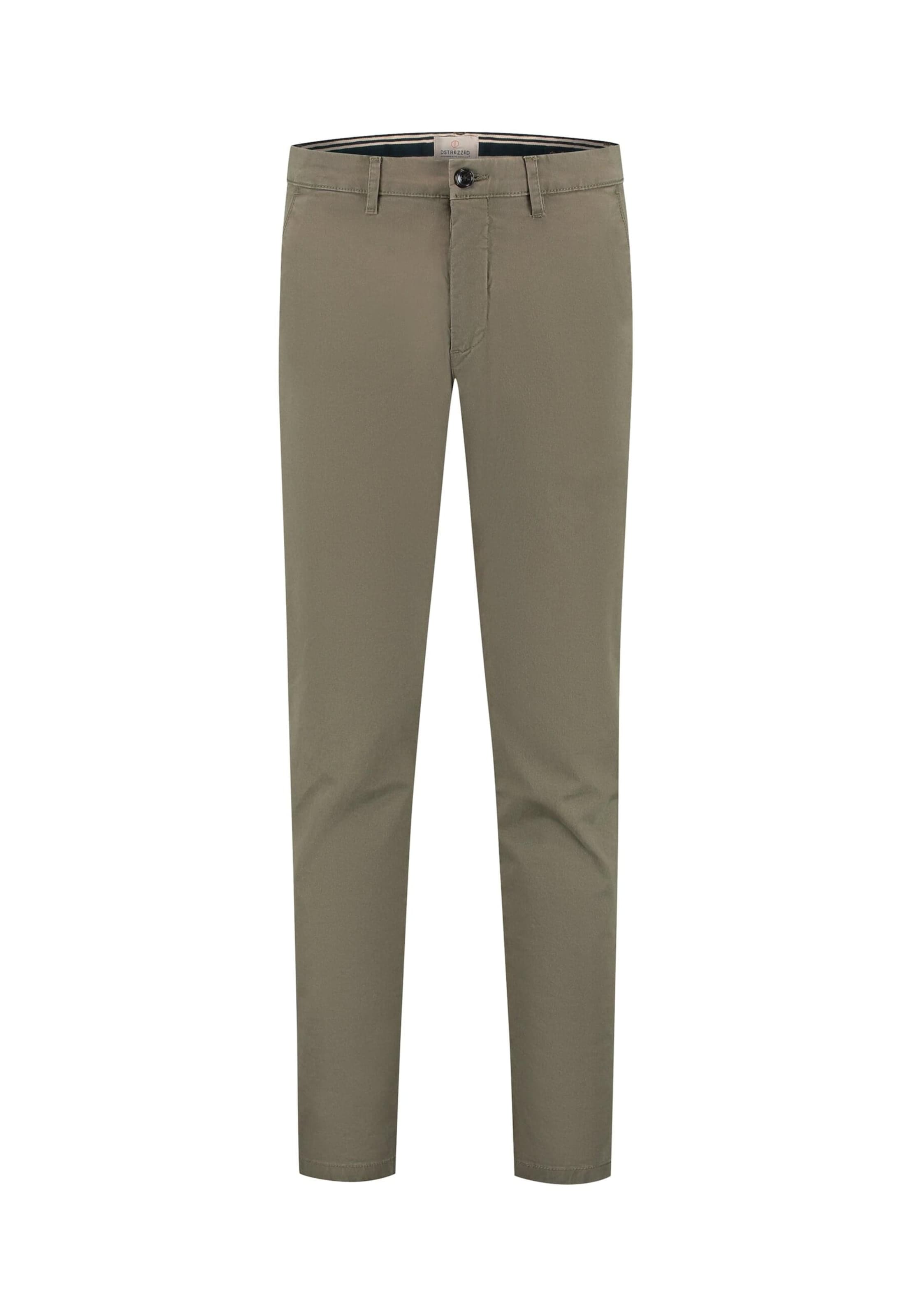 Dstrezzed Normální Chino kalhoty 'The Charlie' – zelená: přední strana