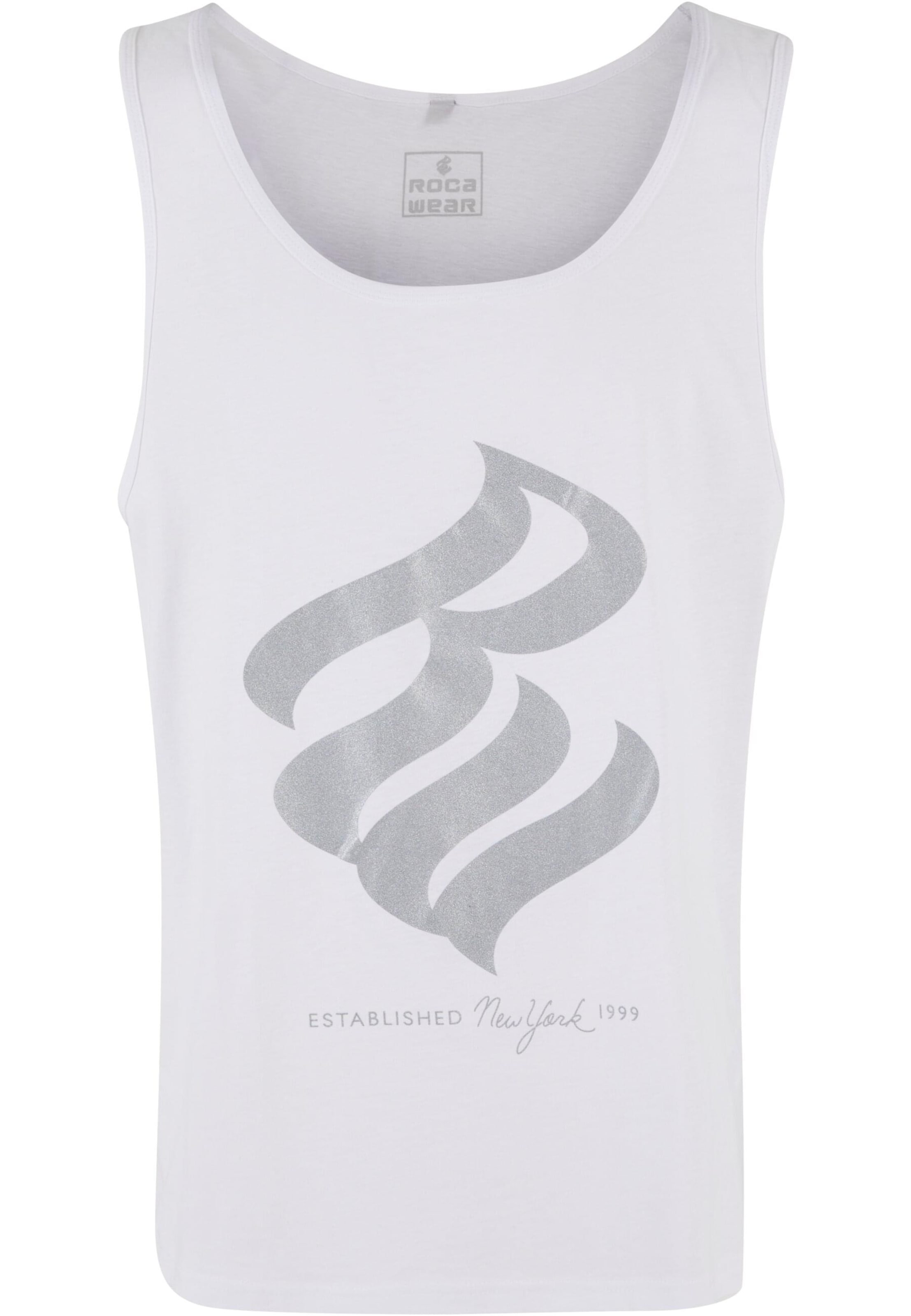 balts ROCAWEAR T-Krekls: no priekšpuses