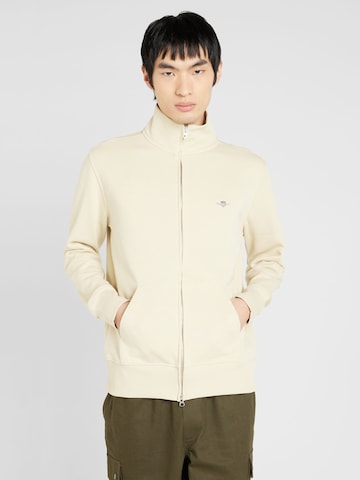 GANT Sweatjacka i beige: framsida