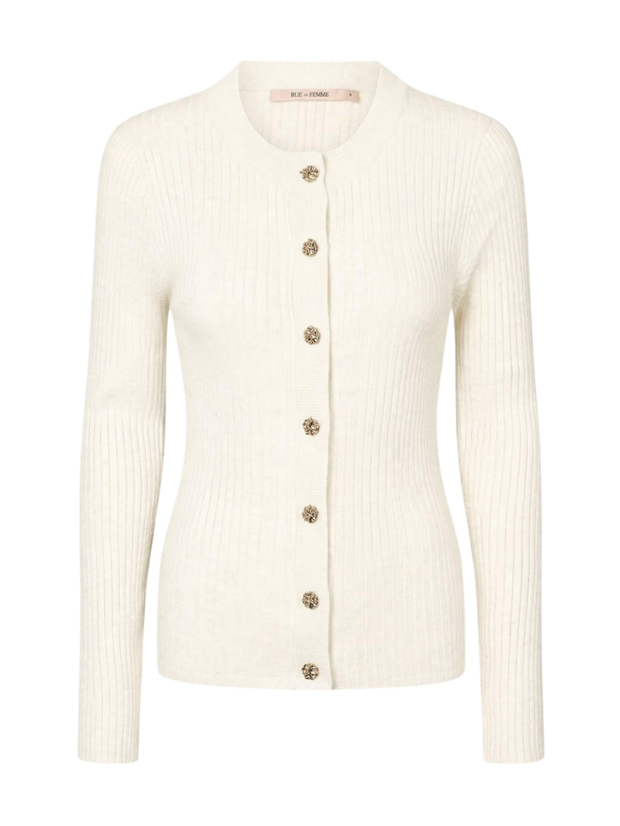 RUE de FEMME Gebreid vest ' 7493RDFLope ' in Wit: voorkant