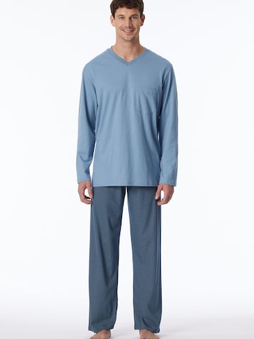 SCHIESSER Pyjama ' Comfort Essentials ' in Blau